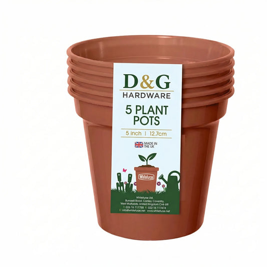 Set of 3 Heavy Duty 12.7cm Garden Pots