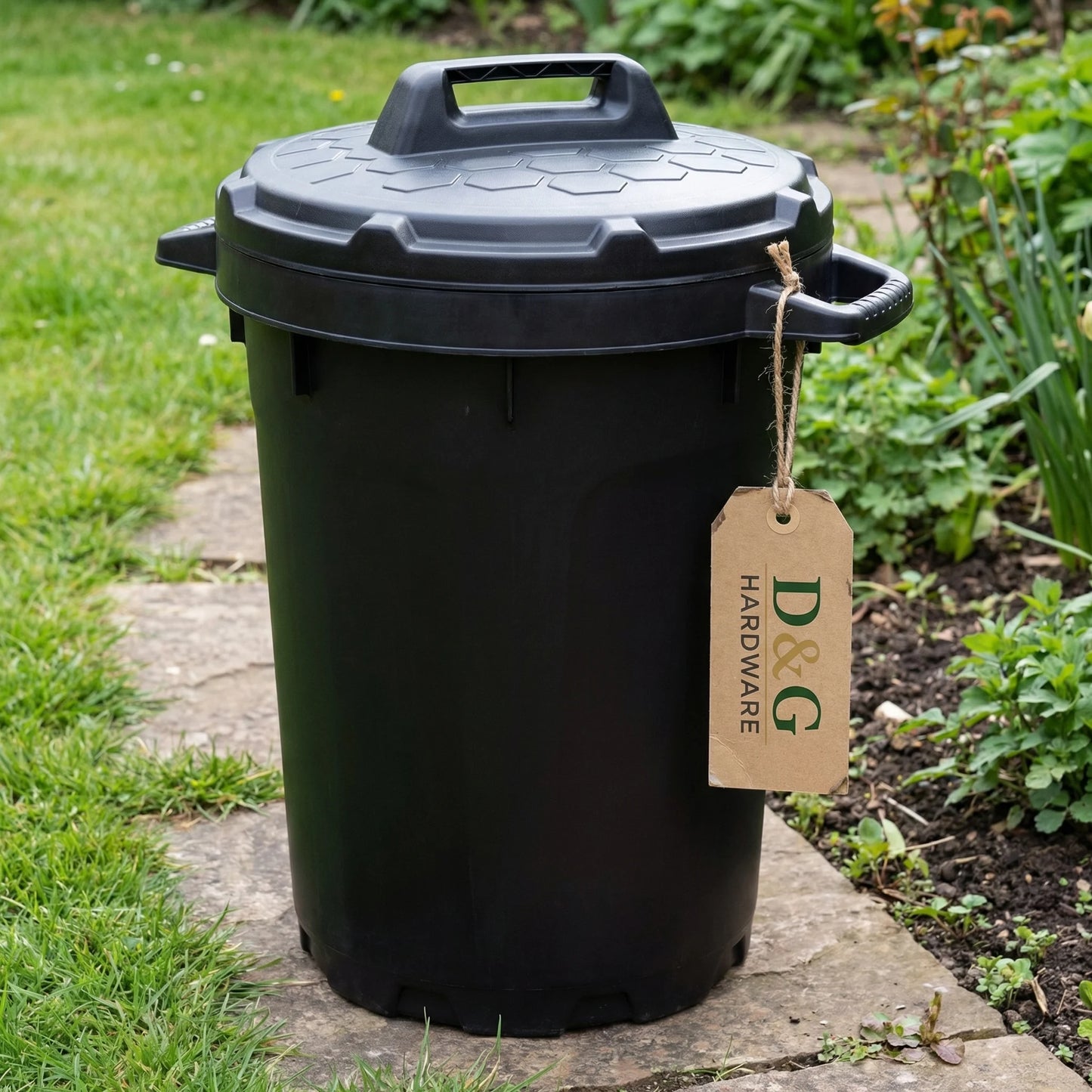 Heavy Duty Large Garden Waste Bin with Twist Lock Lid